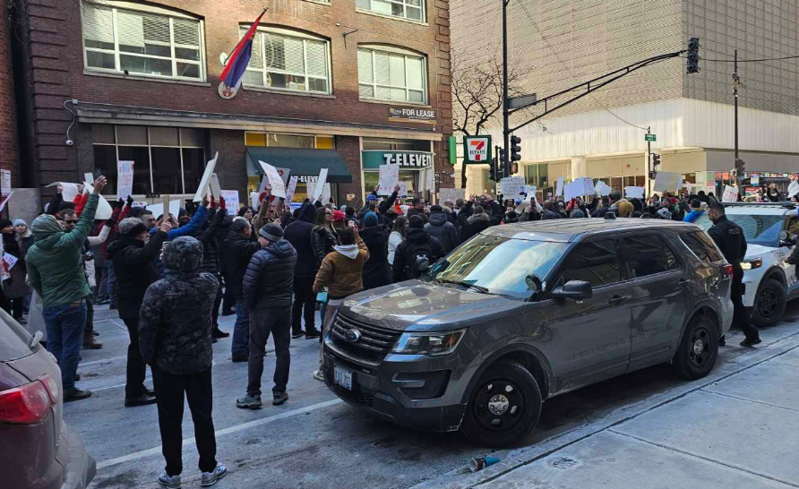 Čikago ponovo podržao studente u Srbiji (VIDEO)
