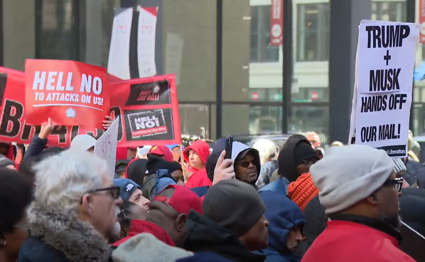 Poštanski radnici u Čikagu protestuju protiv moguće privatizacije USPS-a