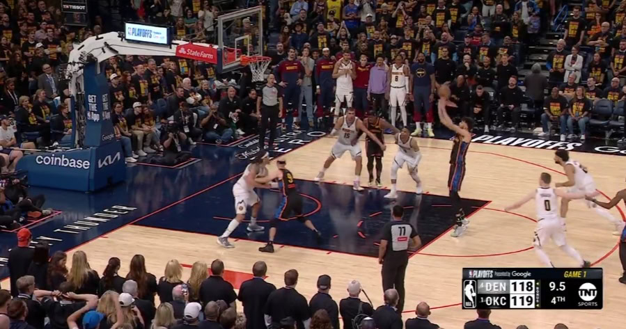 Denver posle drame do brejka u Oklahomi, Gordon trojkom u poslednjim sekundama doneo pobedu