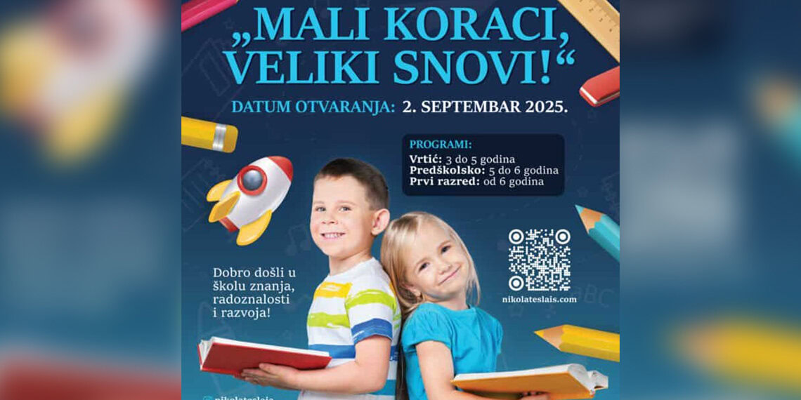 Mali koraci, veliki snovi: Otvara se predškolska grupa na Nikola Tesla International Academy