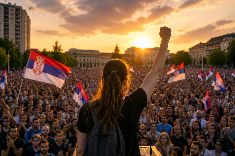 Studenti u Kraljevu poručili na Vidovdan: „Bliži se kraj vladavini SNS, studenti pobeđuju“