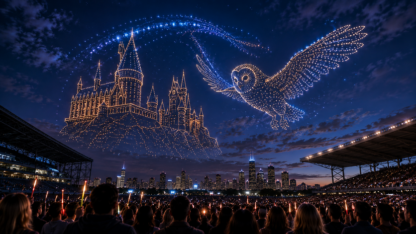 Čarolija stiže u Čikago: Spektakl sa 1.200 dronova i Harry Potter™ magija obasjaće nebo iznad SeatGeek Stadium