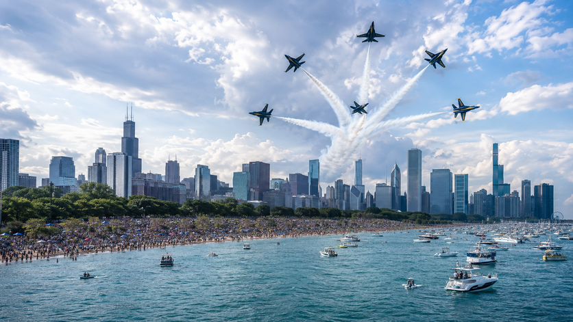 Chicago Air and Water Show 2026 za pamćenje: Hiljade ljudi uz Lake Michigan, Thunderbirds oduševili