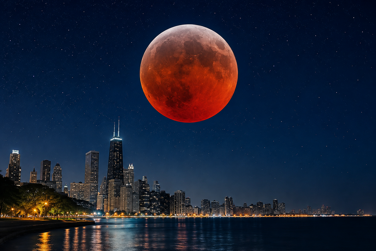 Skoro potpuno pomračenje Meseca stiže iznad Chicago-a: Evo kada i gde će se najbolje videti
