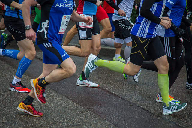 Plave linije označavaju najbrži put na Čikaškom maratonu