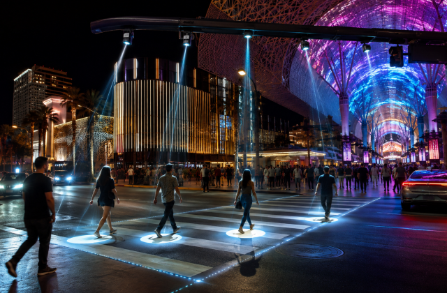Las Vegas uvodi AI svetla na pešačkim prelazima