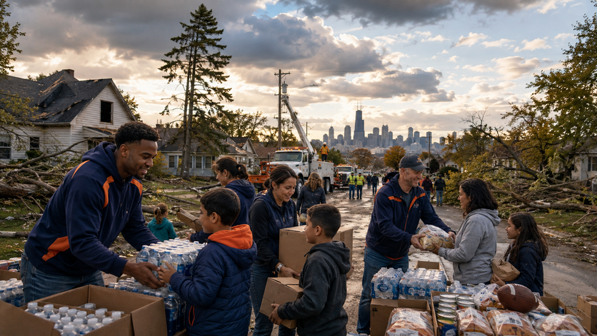 Chicago Bears doniraju $200.000 za pomoć nakon razornih oluja u predgrađima Chicago-a i Northwest Indiana-i
