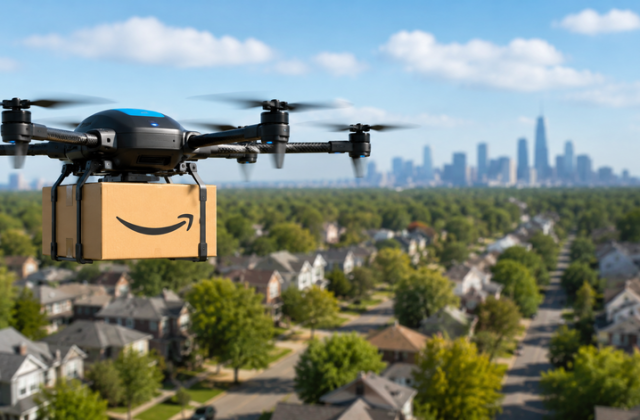 Amazon širi dostavu dronovima na predgrađa Chicago-a: Paketi mogu stići za samo 30 minuta