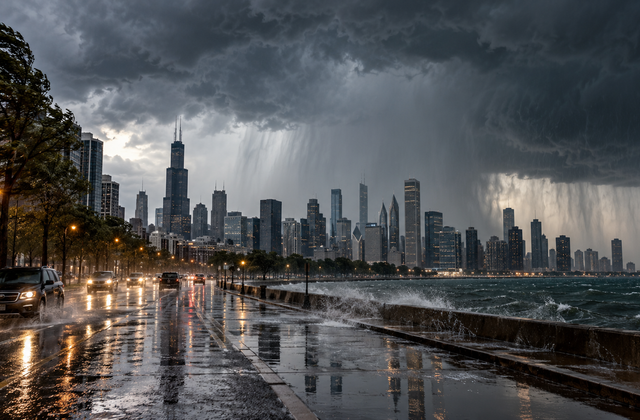 Nevreme stiže u Chicago: Subota donosi najjaču kišu, vetar i rizik od poplava