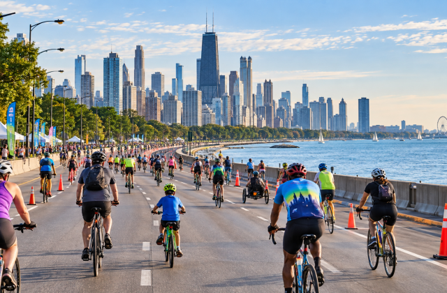 DuSable Lake Shore Drive se zatvara za automobile: Biciklisti preuzimaju čuvenu čikašku saobraćajnicu