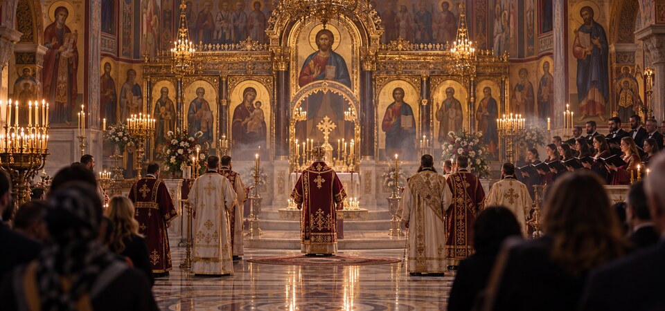 Srpska liturgija // Saborni hram Hristovog Vaskrsenja