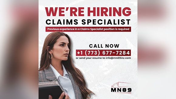 WE’RE HIRING CLAIMS SPECIALIST